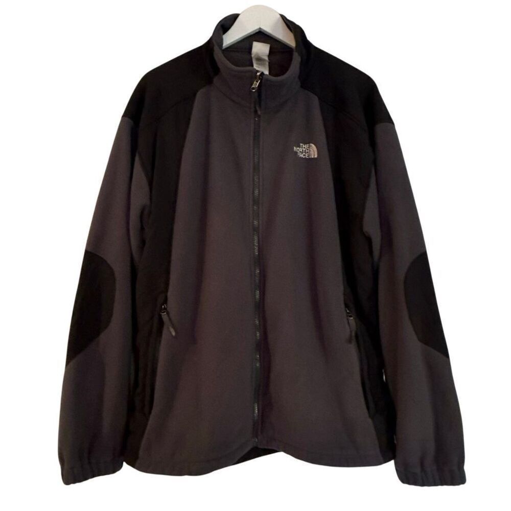 The North Face men’s grey full zip fleece jacket size XL